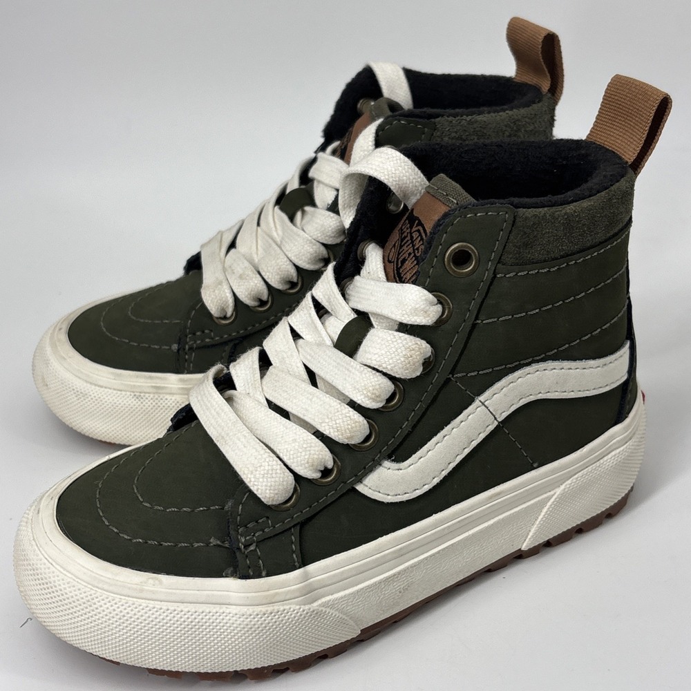 VANS Sk8-Hi MYE Toddler 10.5 Grape Leaf  Green Skater High Top Lace Up Punk